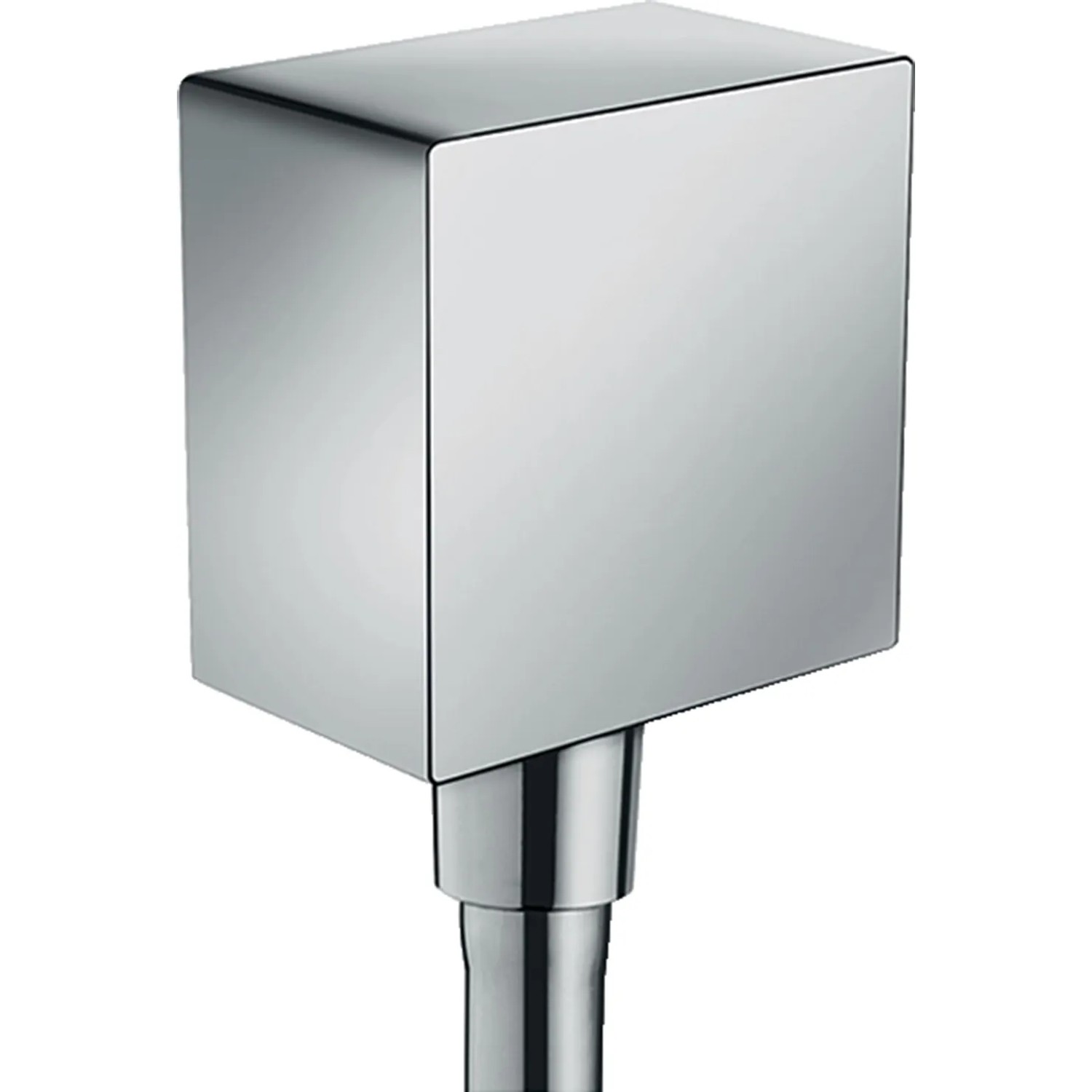 Hansgrohe FixFit Wandanschluss Square mit Rückflussverhinderer Chrom