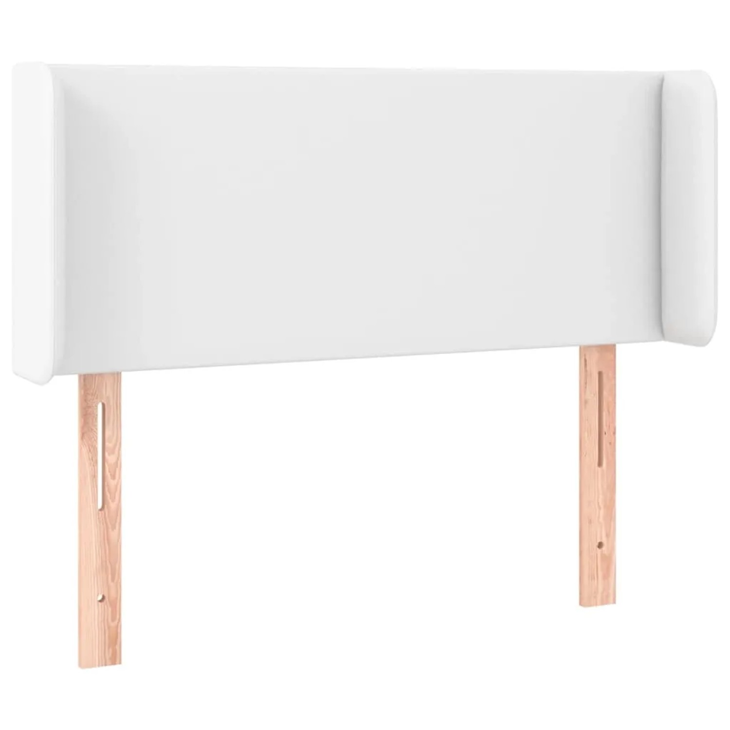 vidaXL LED Kopfteil Weiß 83x16x78/88 cm Kunstleder 3123029