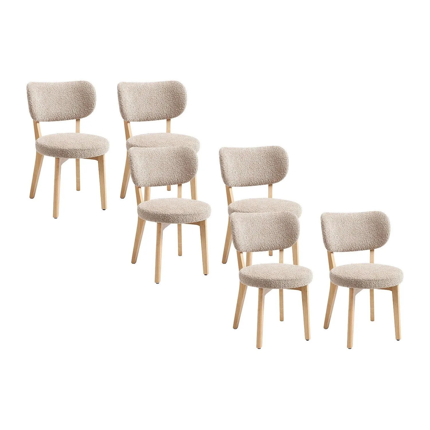 Vente-unique Stuhl Toriel Taupe 51 cm