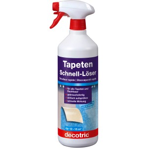 Sprühflasche Decotric Tapeten Schnell-Löser 1 l für einfaches Ablösen von Tapeten.