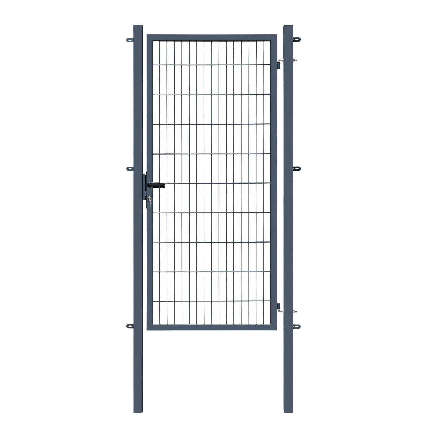 Gartentor Basic für Doppelstabmattenzaun Anthrazit 100 cm x 200 cm