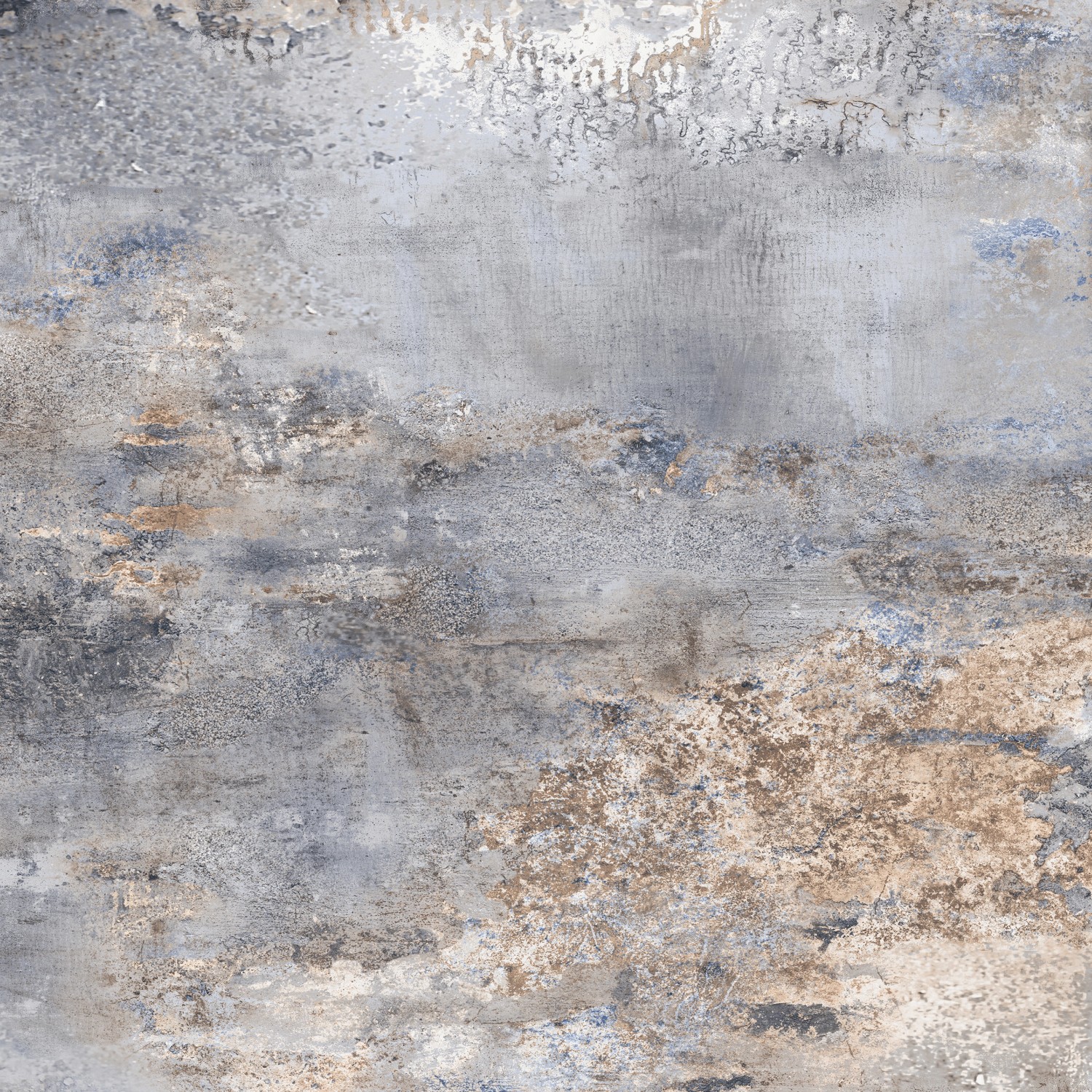 Bodenfliese Feinsteinzeug Blau 60 cm x 60 cm günstig online kaufen