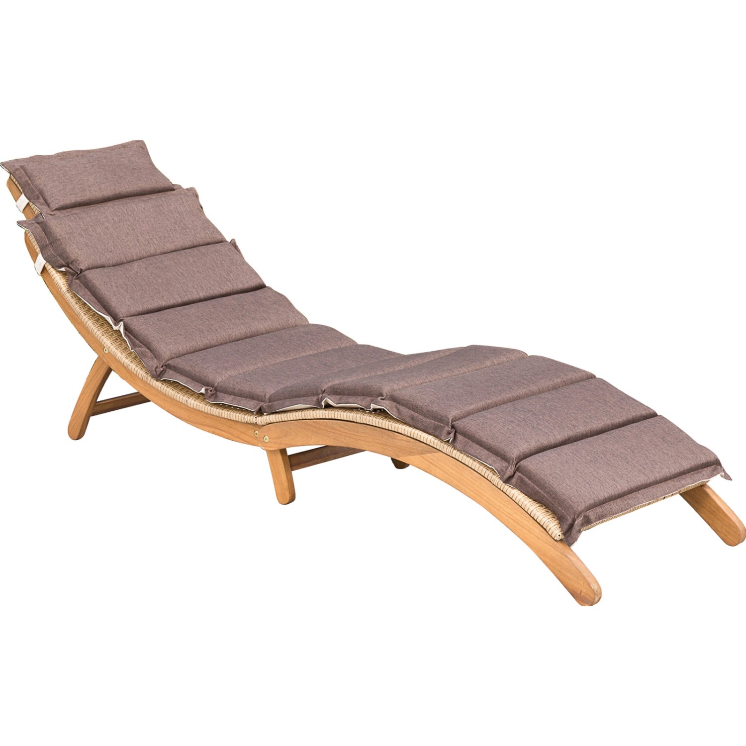 Gartenliege Capri Natur inkl. Auflage