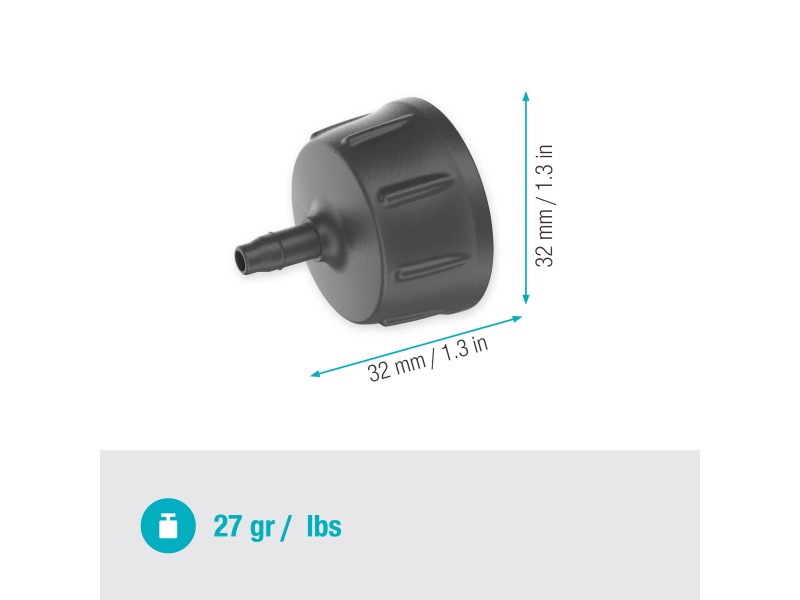 Gardena Micro-Drip-System - Raccordo a L-pz, 13 mm, 2 pz 13202-20
