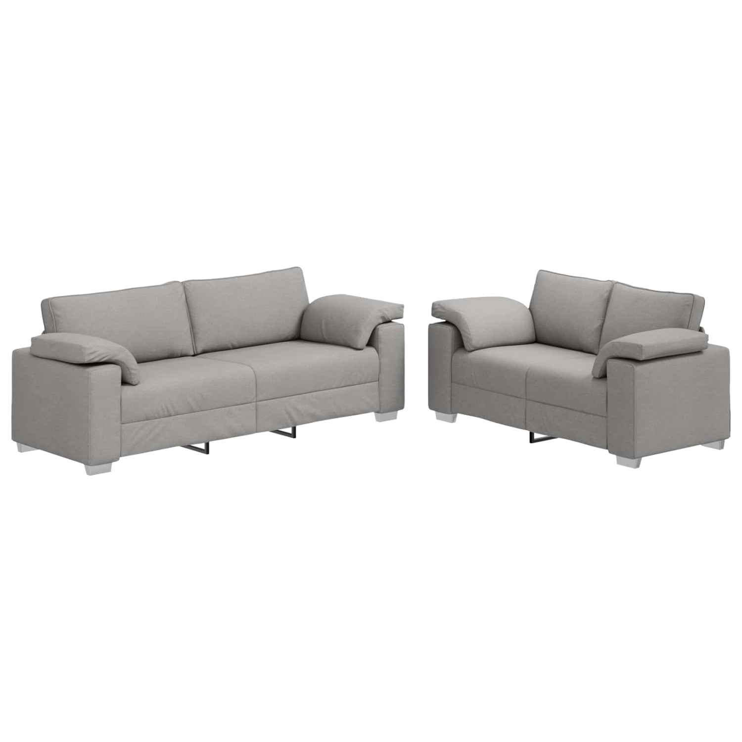 vidaXL Sofa-Set 2-Tlg Wolkengrau 219 x 77 x 82 cm Stoff 3324748 günstig online kaufen