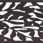 Anthrazitfarbenes Deko-Element Blätter für WPC-Steckzaun, 42,2x177x2cm.