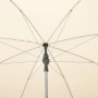 Suncomfort Marktschirm Ecru, Innenansicht: Mast, Streben und Bespannung des Sonnenschirms.