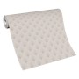 Erismann Vliestapete Versailles Antoinette, 10,05x0,53m, Taupe mit Fächer-Muster.