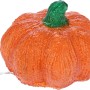 Acryl Kürbis mit LED, warmweiß, Teil eines 3er Sets für Anlässe & Halloween.