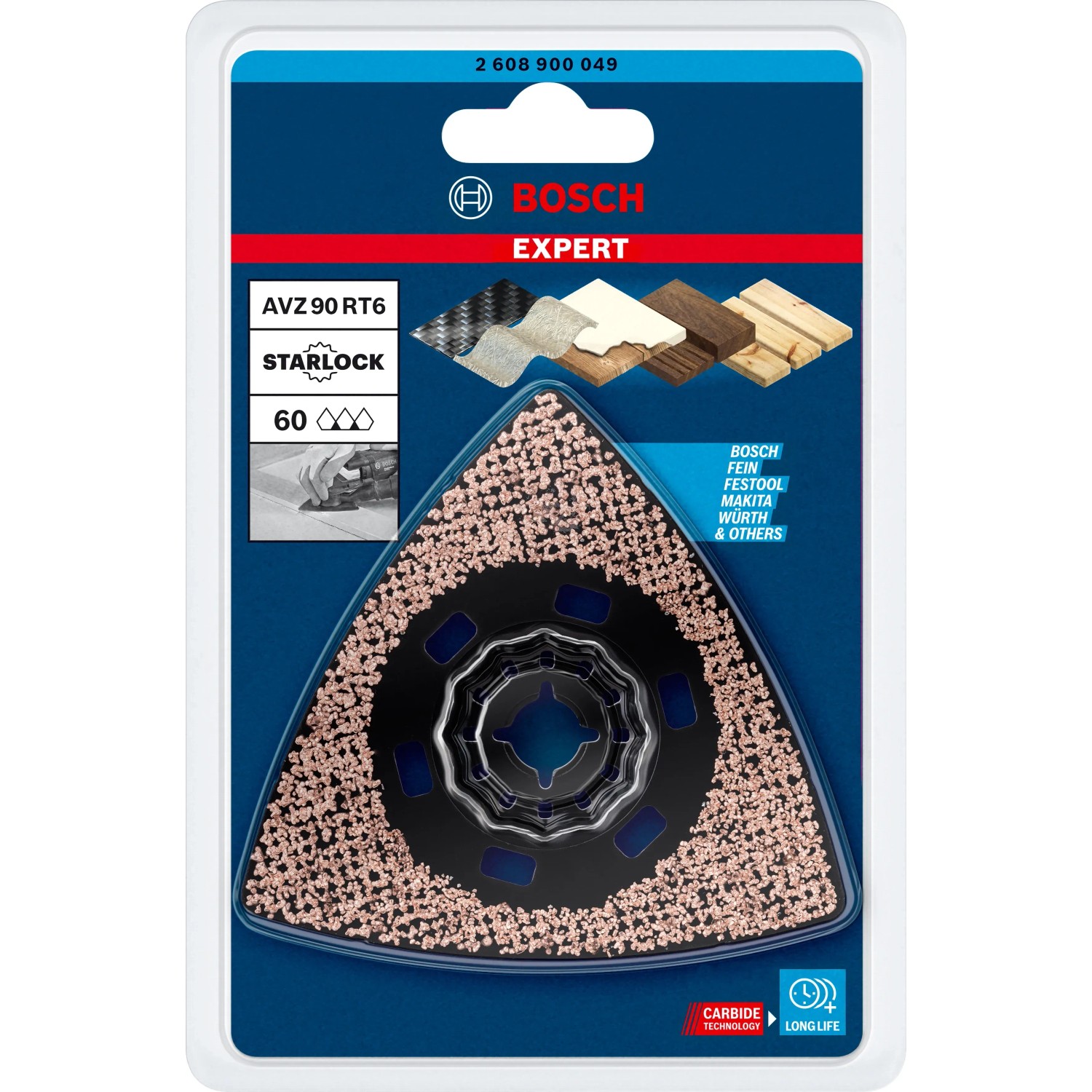 Bosch Expert Schleifplatte AVZ 90 RT6, K60 für Multifunktionswerkzeuge im OBI Online-Shop.
