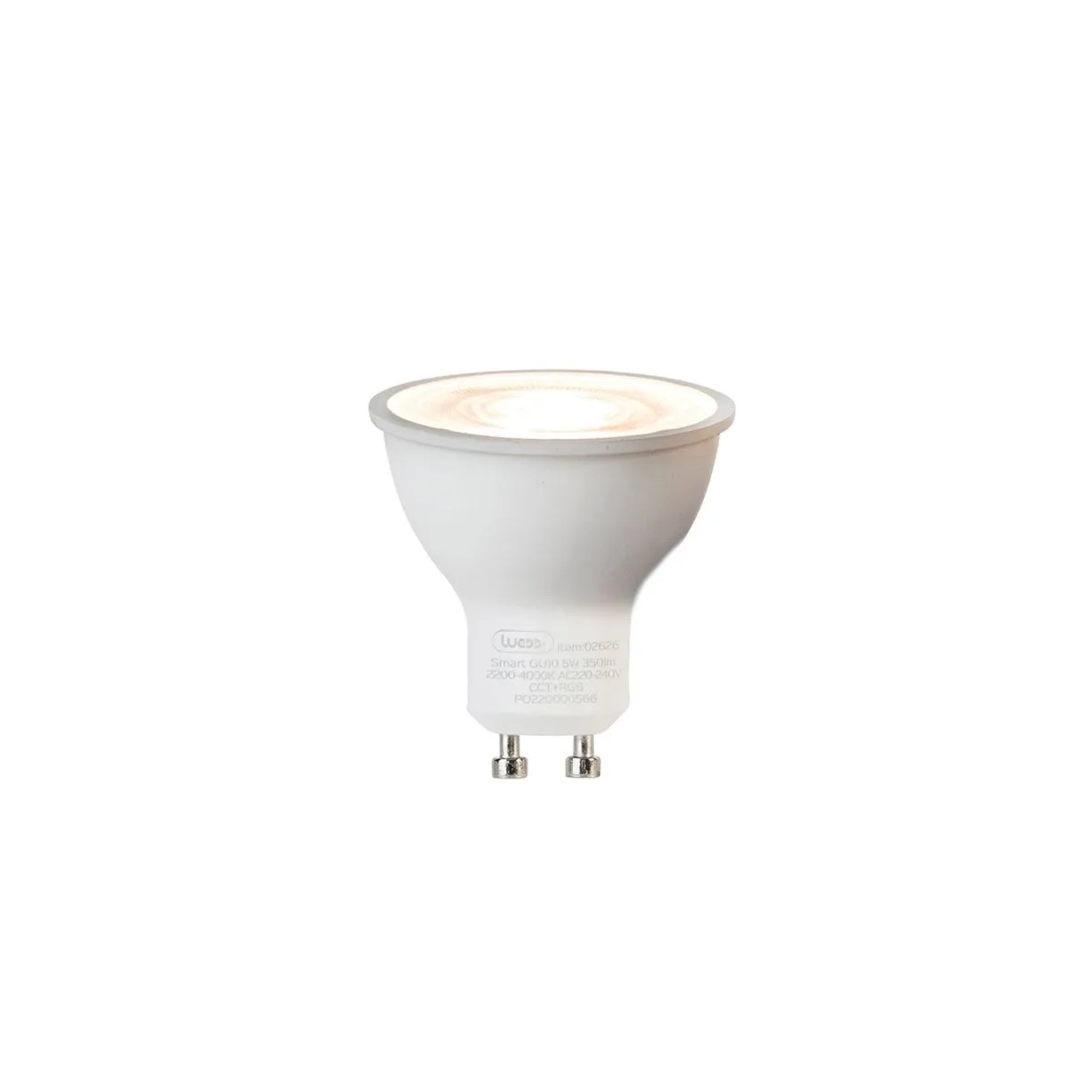 LUEDD Intelligente GU10 RGBW LED Lampe 5W 350,m 2200 4000K
