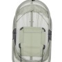 Siena Garden Hängesessel Yobaya Light Green mit Stahlgestell und luftigem Netzbezug.