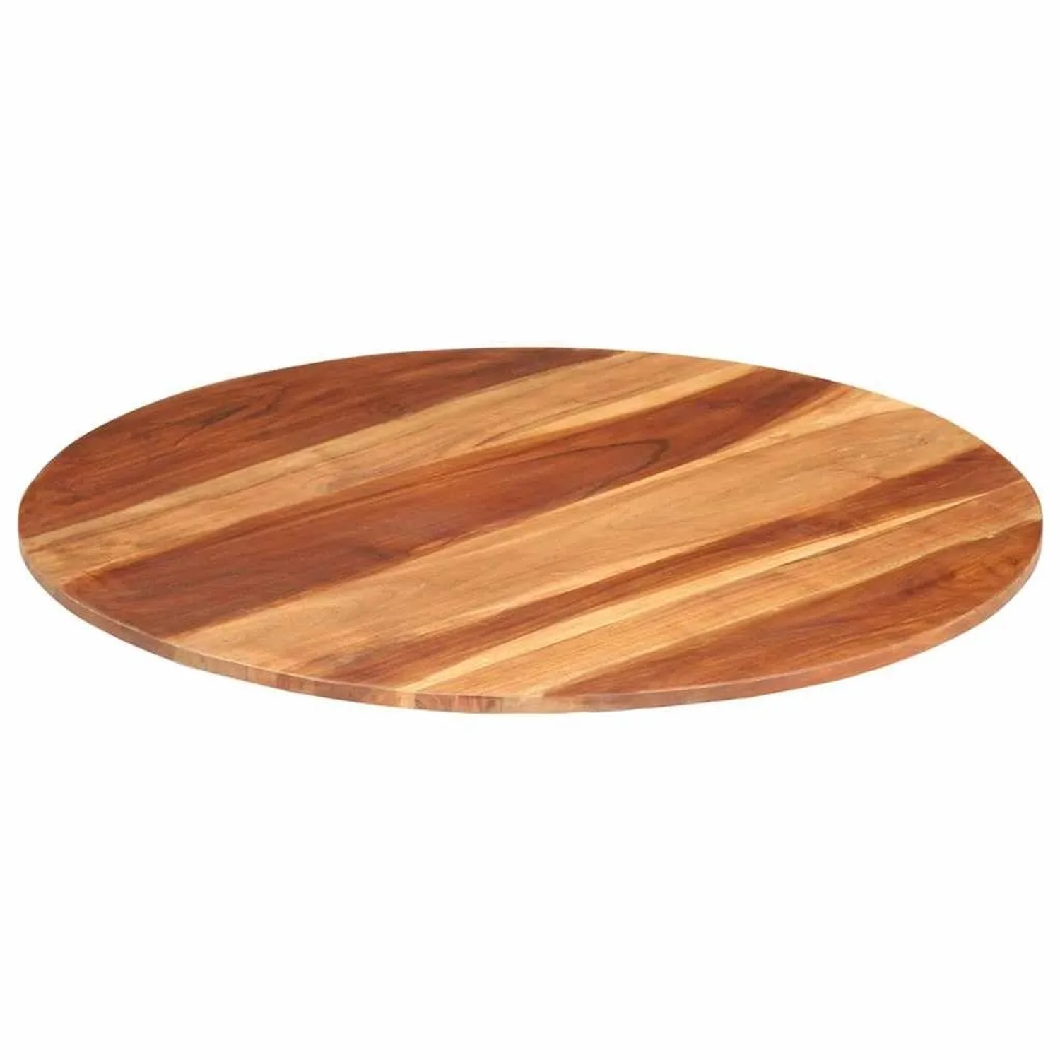vidaXL Tischplatte Massivholz Palisander Rund 15-16 mm 80 cm 285971