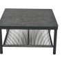 Quadratischer Siena Garden Gartentisch, anthrazit, 75x75 cm. Stabiler Outdoor-Tisch.