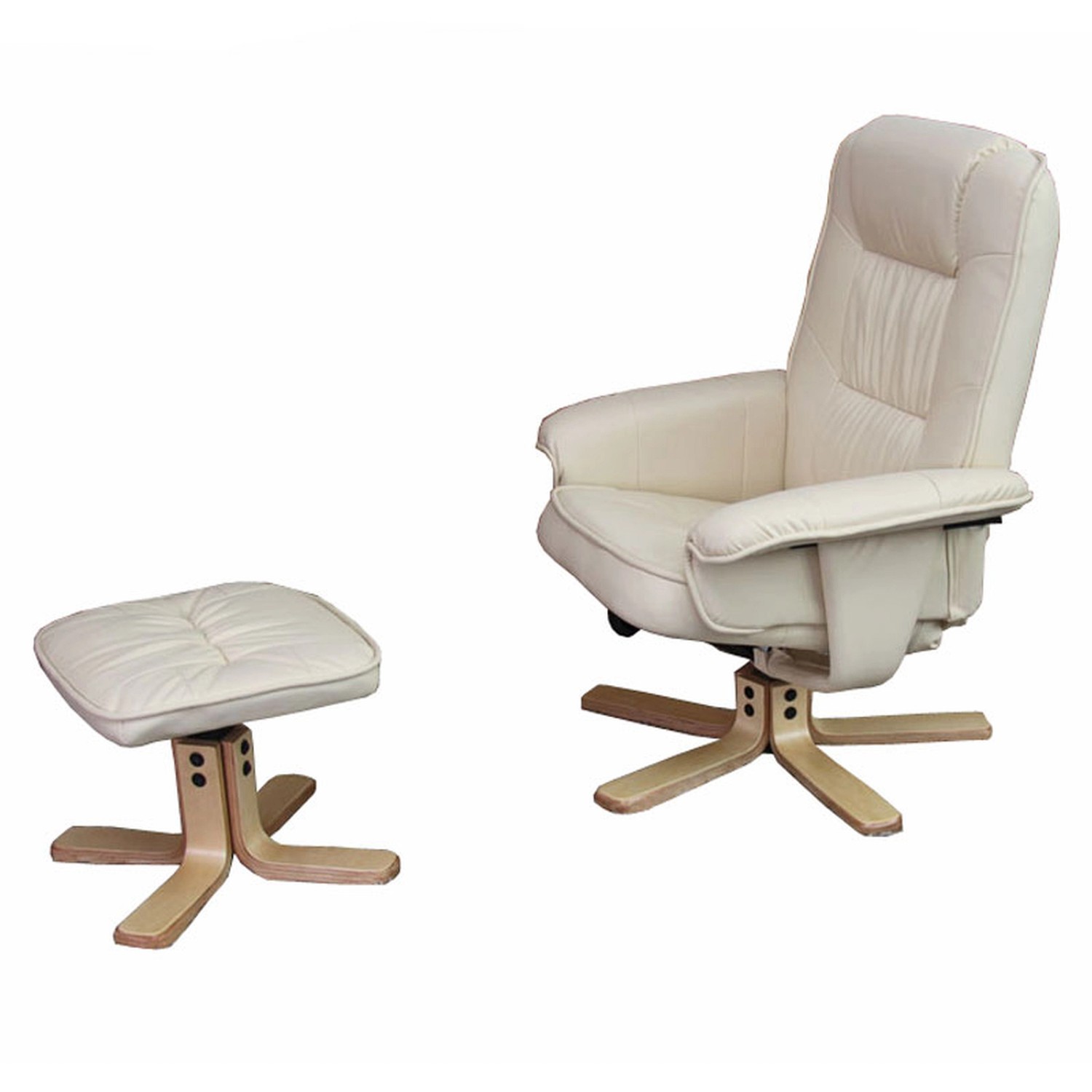 MCW Relaxsessel H56 mit Hocker Creme günstig online kaufen