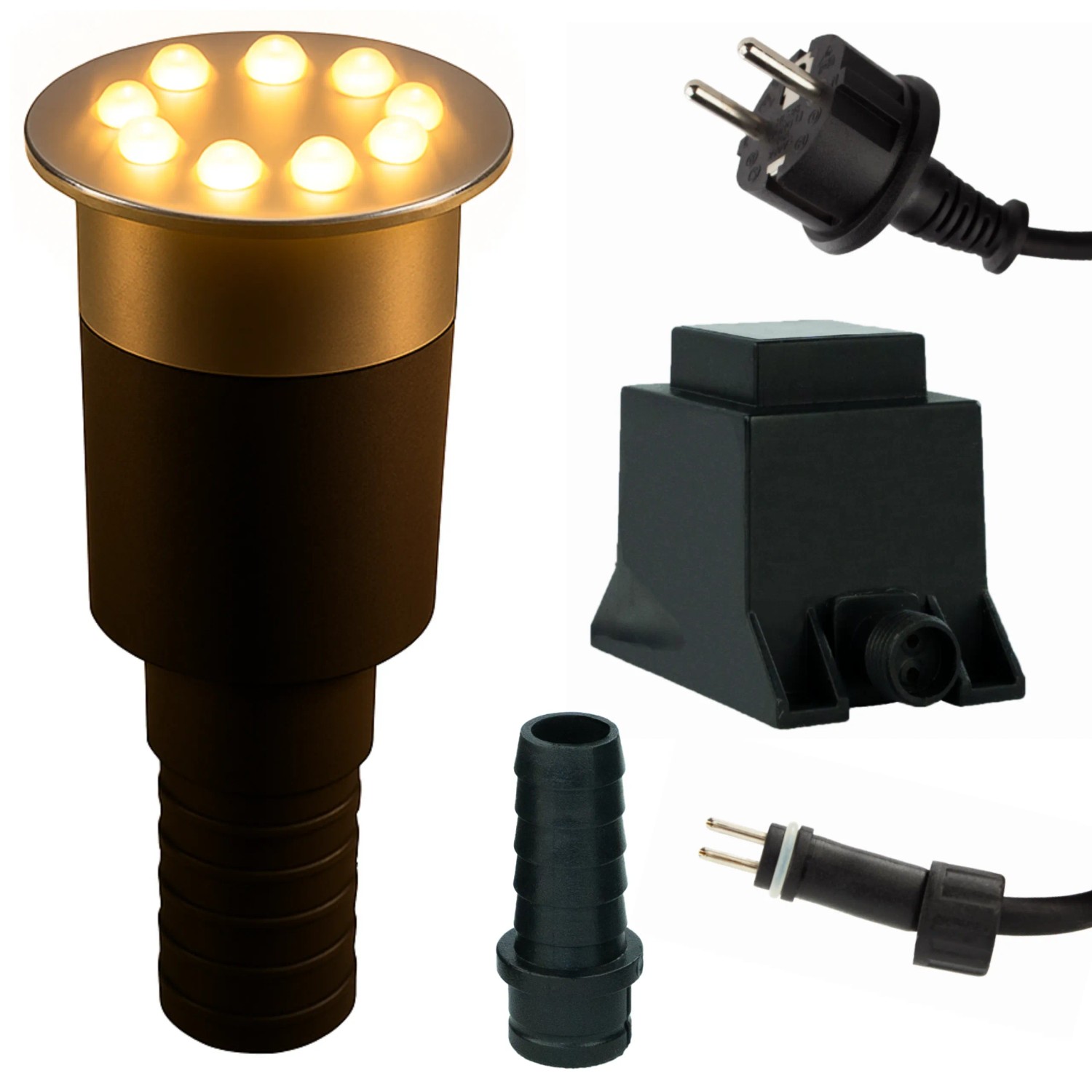 Kerry Electronics LED-Wasserspielleuchte Warmweiß 1/2 & 3/4 mit Wechsel-LED-Modul