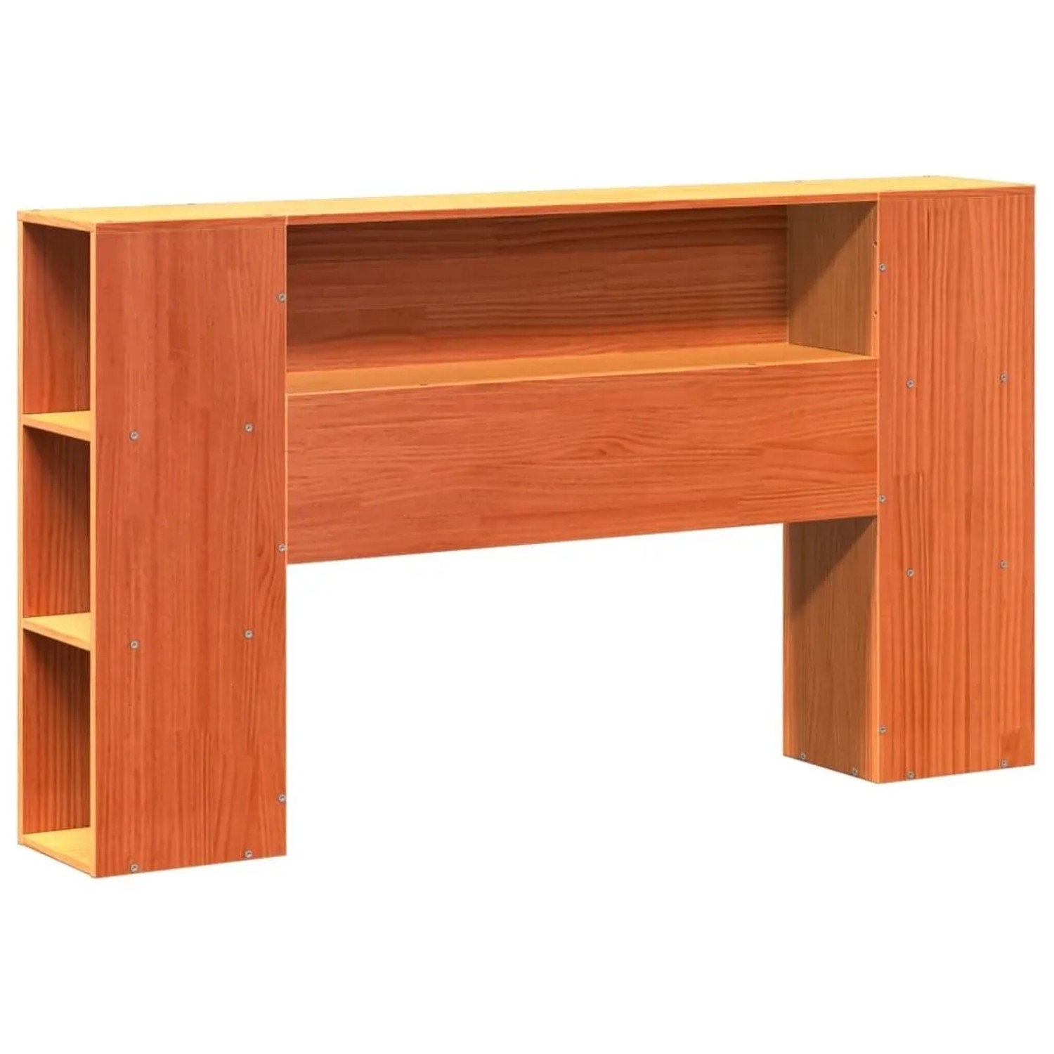 vidaXL Kopfteil mit Stauraum Wachsbraun 140 cm Massivholz Kiefer 855632