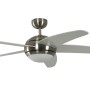 Pepeo Deckenventilator Melton, 132 cm, Nickel/Weiß, mit Beleuchtung und Fernbedienung.