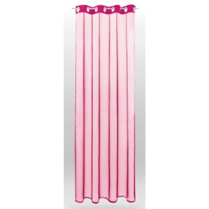 Pinkfarbener, transparenter Ösenschal „Noella“ 140x175 cm von Bestlivings als Fensterdeko.