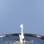 Ubbink Elimax 1500 Springbrunnenpumpe im Betrieb mit Fontäne im Gartenteich.