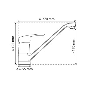 Sistant Küchenarmatur Sistant Wien in Chrom