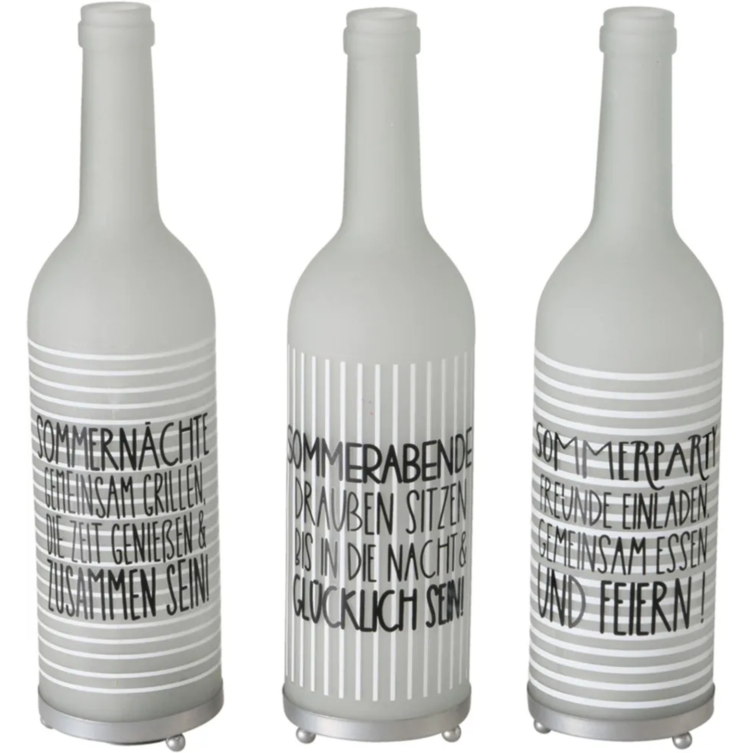 Boltze Teelichthalter Flasche Glas 3-fach sortiert kaufen bei OBI