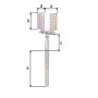 Alberts U-Pfostenträger, verzinkt, verstellbar für Holzpfosten von 71-161mm, mit Betonanker.