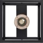 Ledvance Wandlampe Decor Nairobi, schwarz, 17 cm. Wandleuchte mit Holz- und Metallelementen.