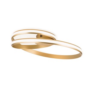 Orion Leuchten LED Deckenleuchte Ø 58 cm 30W 1500LM 3000K Gold Matt