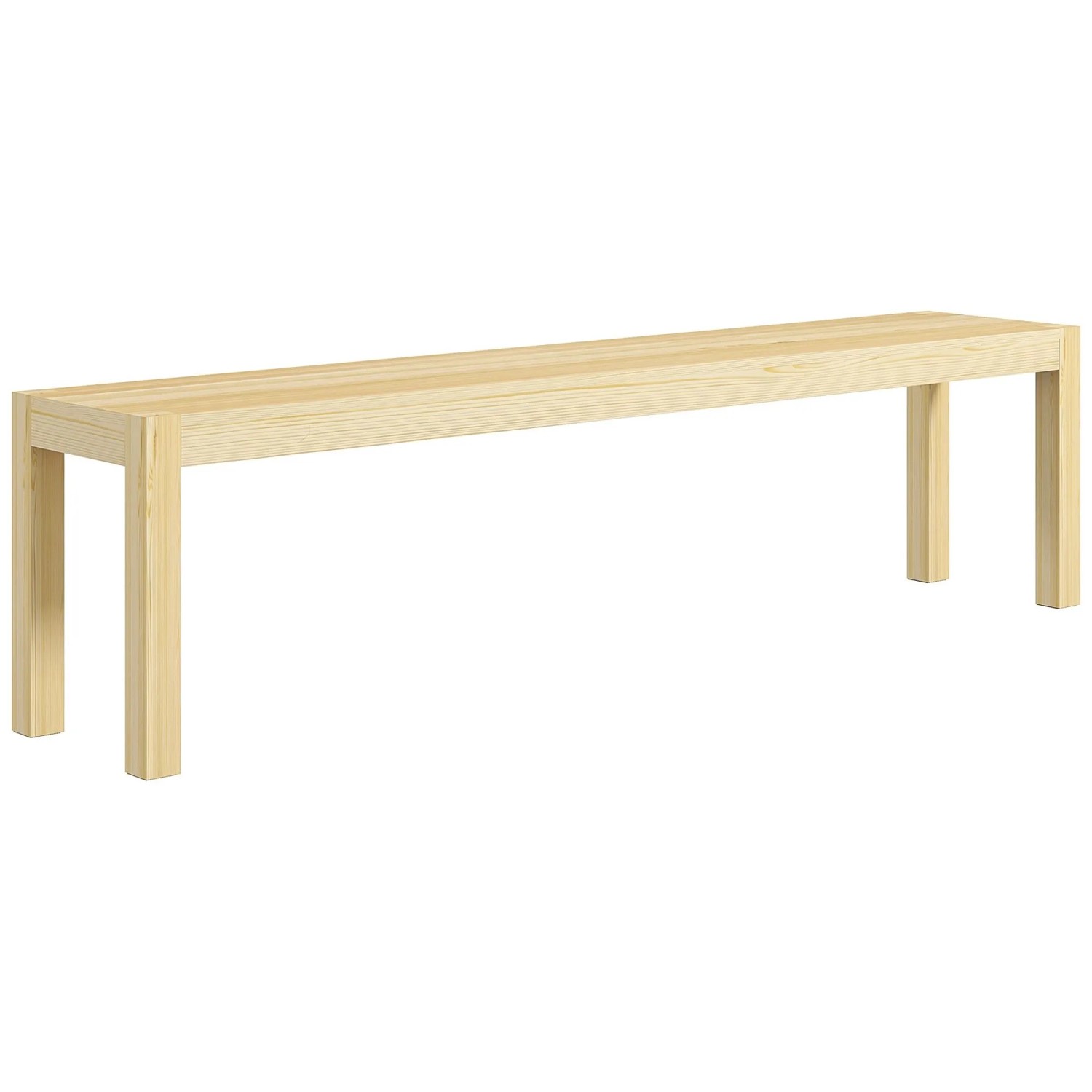 HOMCOM Sitzbank 3-Sitzer bis 330 kg Belastbar 175 x 33 x 45 cm