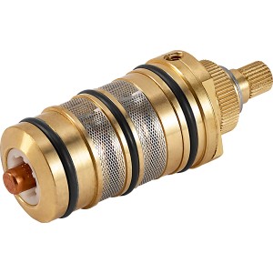 Thermostat Regel-Element für Felicia, 30x30mm, aus Messing, zur Temperaturregelung.