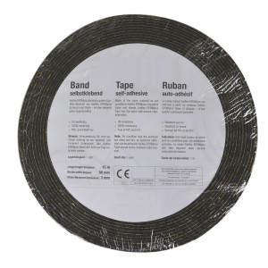 Scorprotect EPDM Klebeband Solar, Kautschuk Rolle, 50mm x 15m, für Heizungsinstallation.