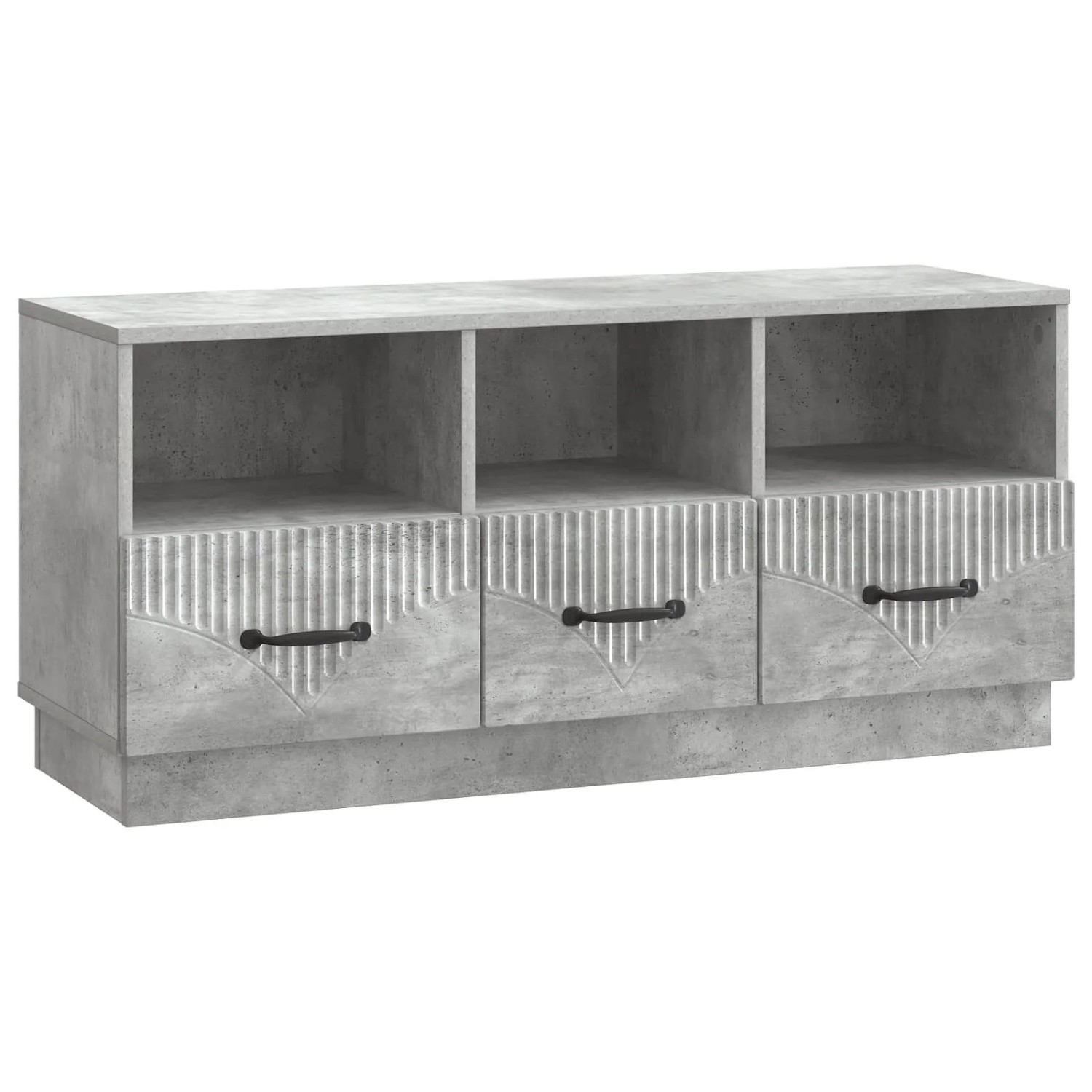 vidaXL TV-Schränk Betongrau 102 x 34,5 x 47 cm Holzwerkstoff 895368