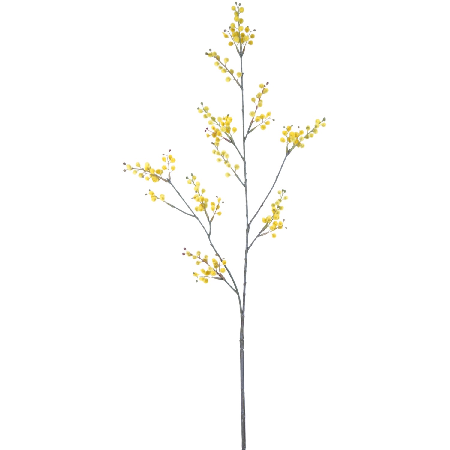 Kunstfloristik Mimosa-Zweig 85 cm Gelb
