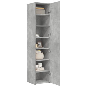 vidaXL Highboard Betongrau 40x42,5x185 cm Holzwerkstoff 3281402