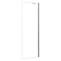 AICA Walk-In Duschkabine, 80x200cm, mit Stabilisator, 8mm NANO Glas, chromglänzend.