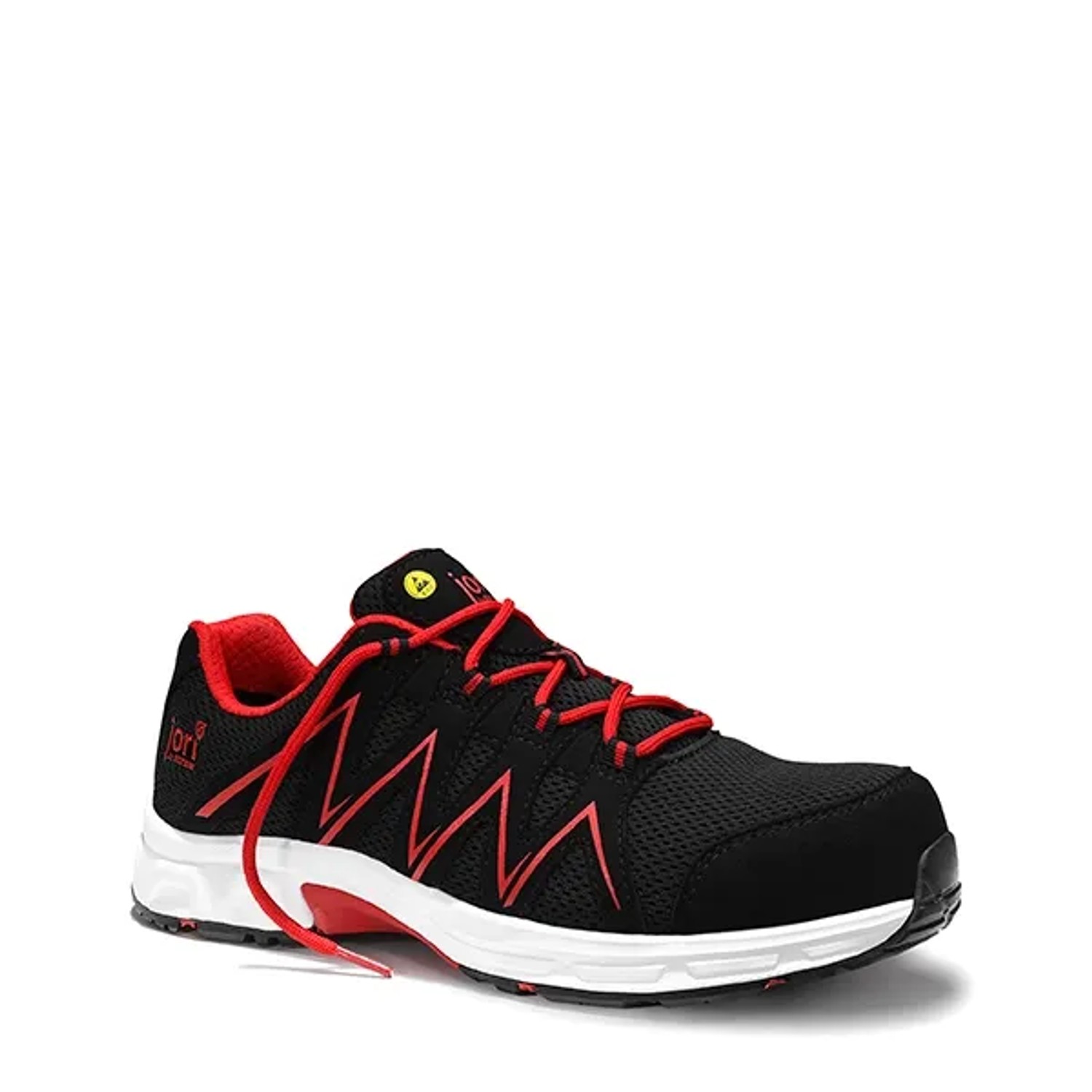 Jori Sicherheitshalbschuh JoSpeedy Black-Red Low Esd S1P Gr. 44