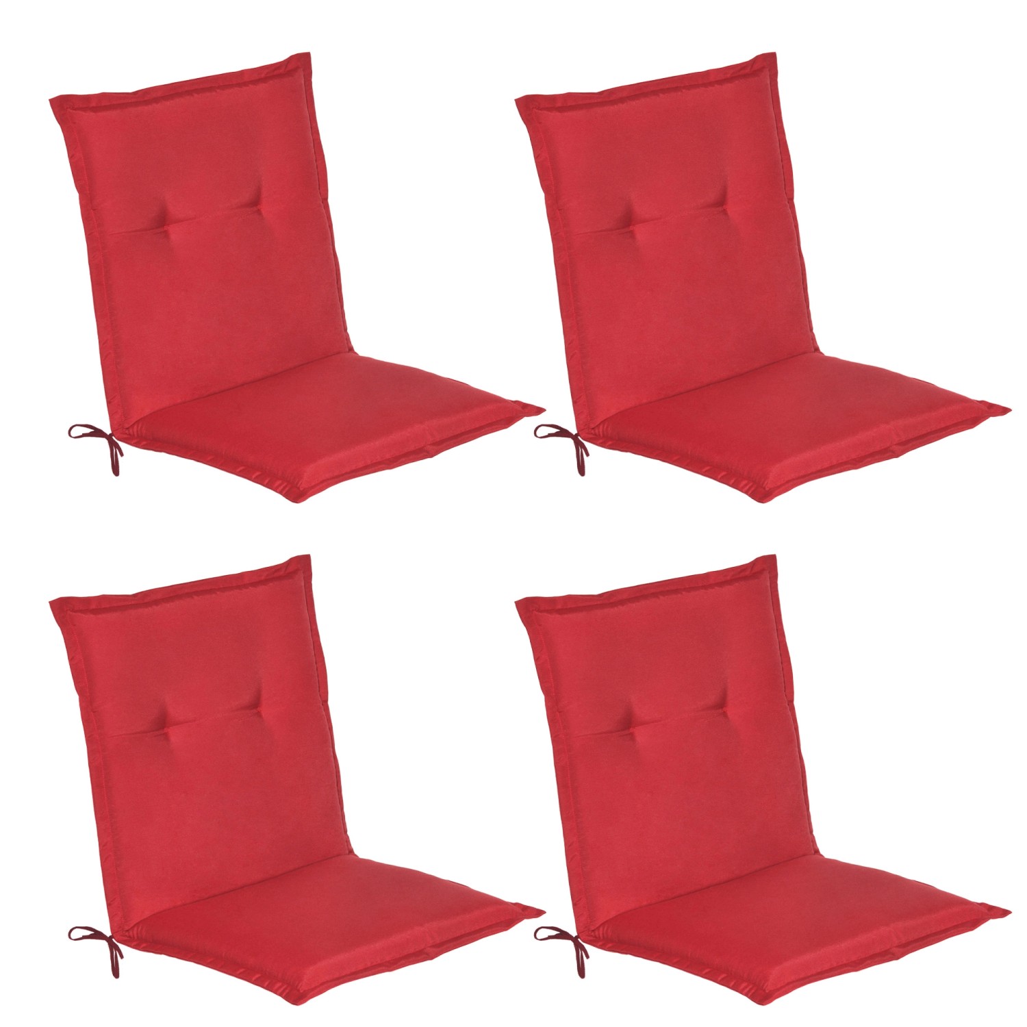 Thumbnail - Beautissu Loft NL Niederlehner 100x50x6cm Rot 4tlg