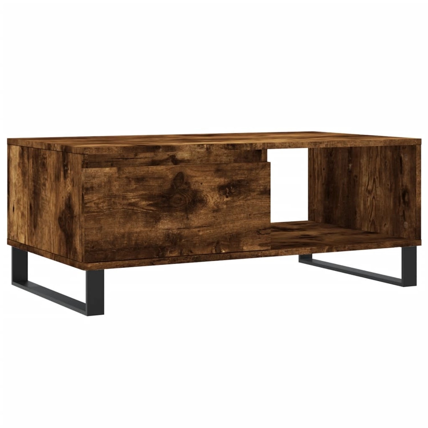 vidaXL Couchtisch Räuchereiche 90x50x36,5 cm Holzwerkstoff 830577 günstig online kaufen