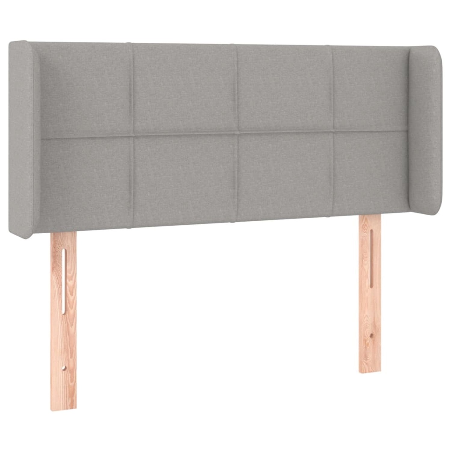 vidaXL LED Kopfteil Hellgrau 93x16x78/88 cm Stoff 3123218