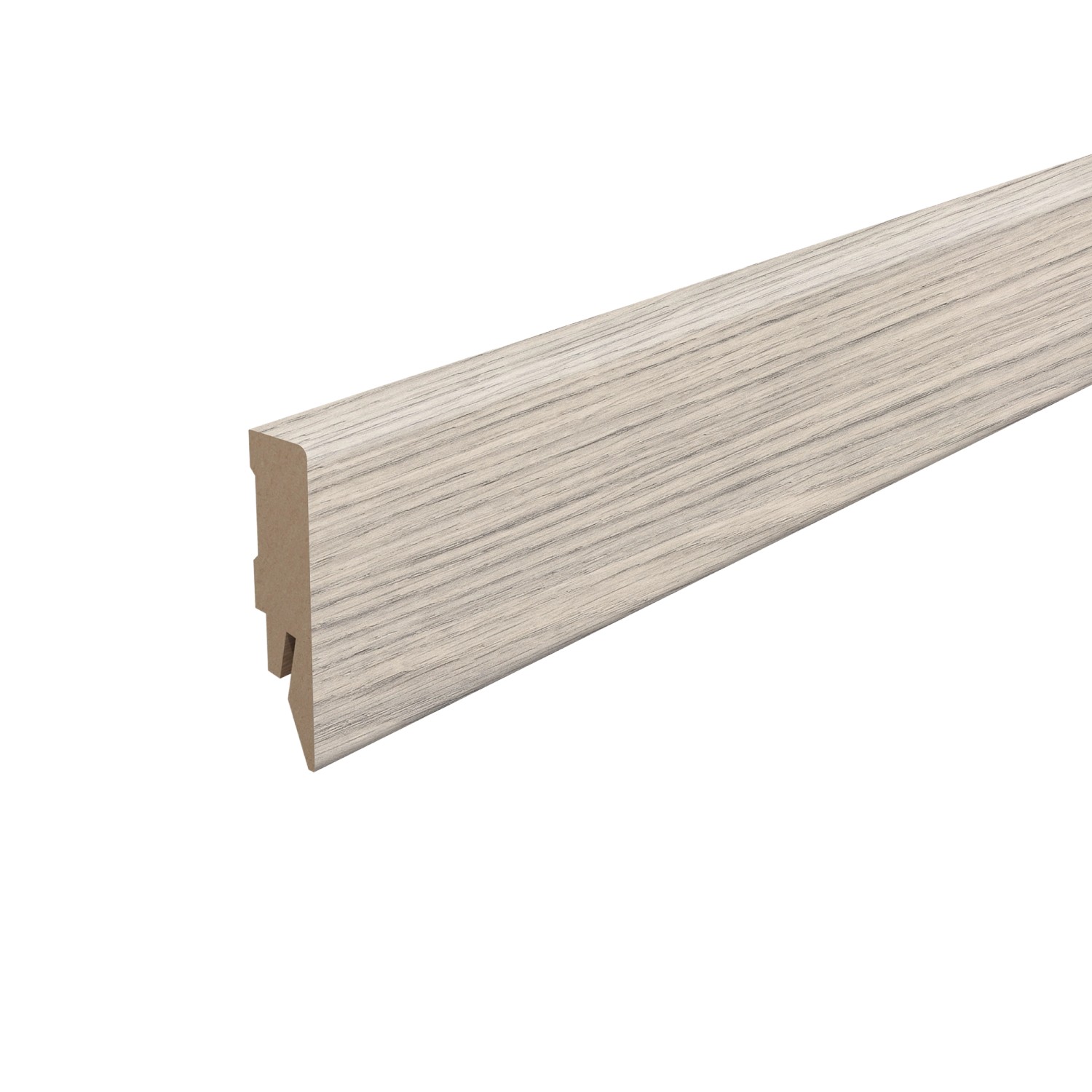 Egger Sockelleiste L611 Kubisch für Fußboden Berdal 6 cm Eiche Grau günstig online kaufen