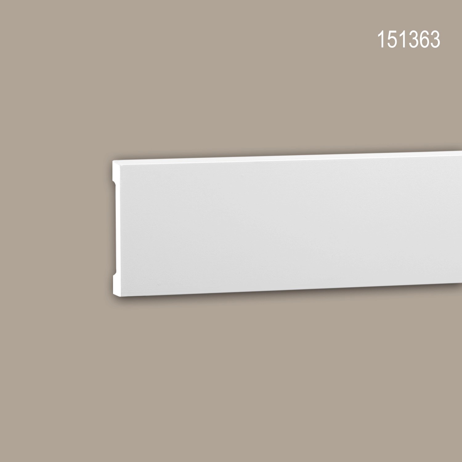 PROFHOME 151363 Wand- und Friesleiste Stuckleiste Zierleiste Friesleiste 2 m 200 cm x 1,3 cm x 7 cm Weiß