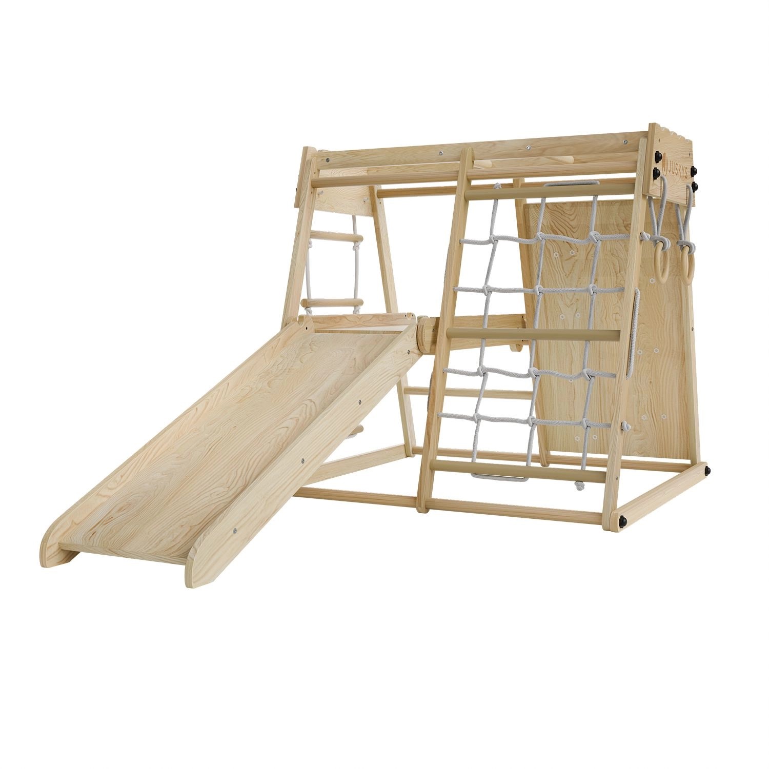 Juskys Mini Klettergerüst für Kinder mit Rutsche_9