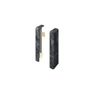 Egger Endstück 6 cm Stein Schwarz 2 Stück