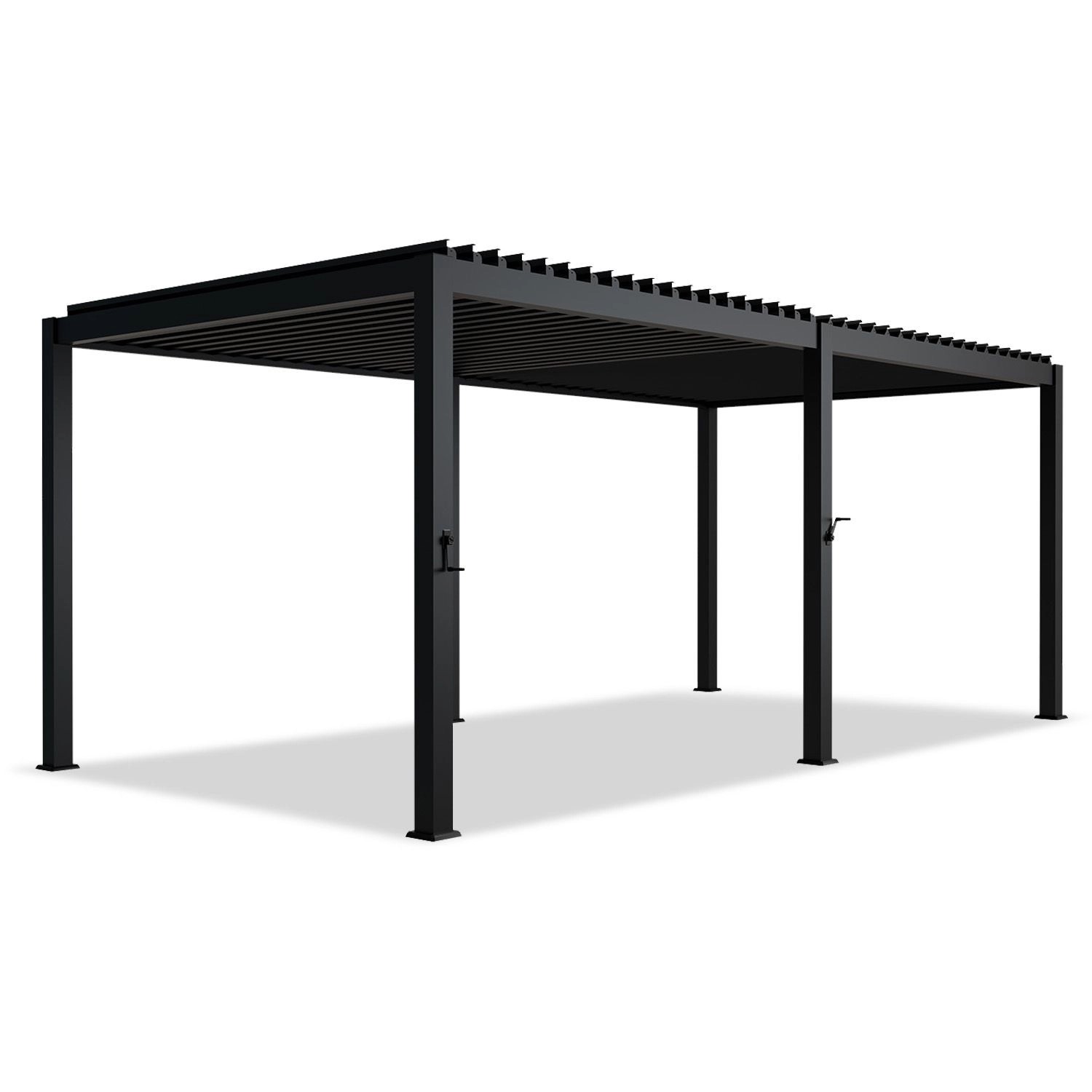 Juskys Pergola Lamellendach Tahiti 3 x 5,9 m Anthrazit günstig online kaufen