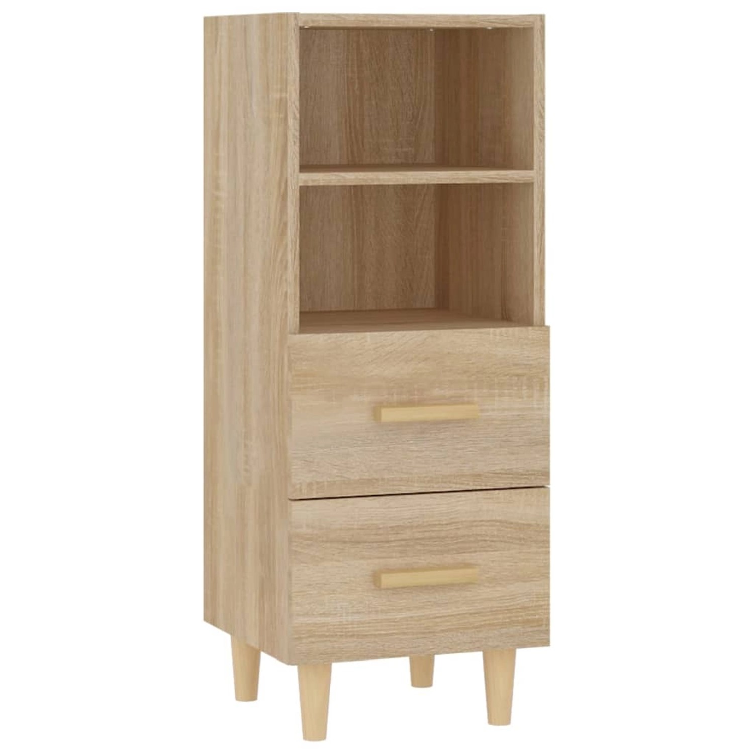 vidaXL Sideboard Sonoma-Eiche 34,5x34x90 cm Holzwerkstoff 812360 günstig online kaufen