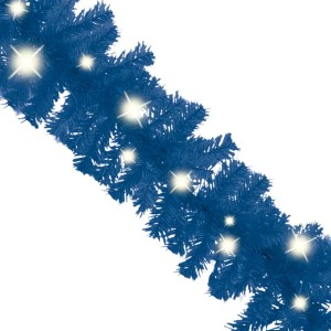 vidaXL Weihnachtsgirlande mit LED 10 m Blau 329193