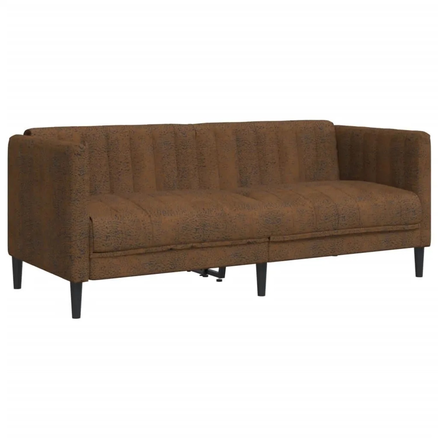 vidaXL 2-Sitzer Sofa Braun Kunstleder Wildleder-Optik 372612
