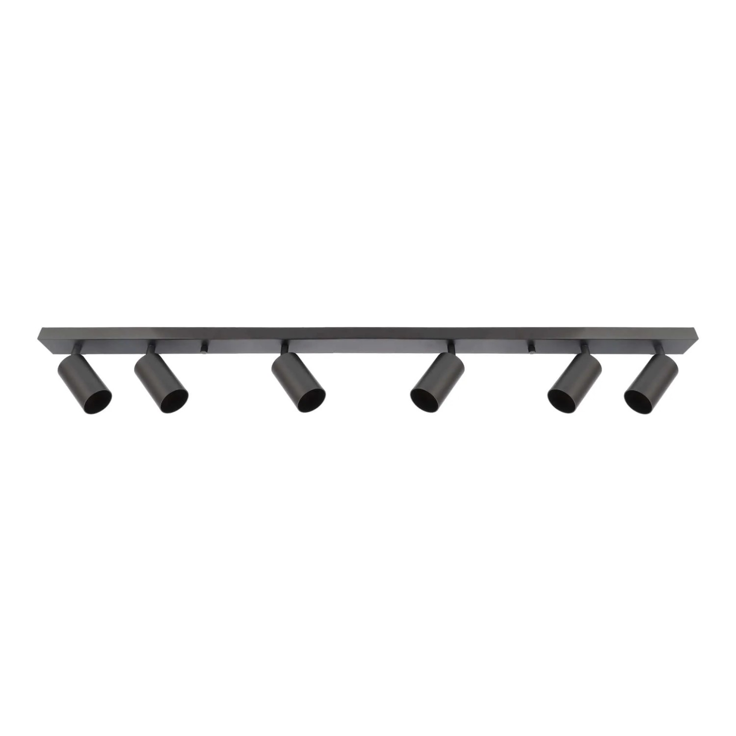 EDO Deckenstrahler GU10 6-Flammig Schwarz Moderne Deckenlampe Spot Drehbar Schwenkbar MALGA
