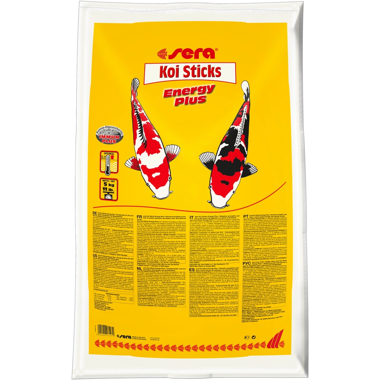 Sera TeichFischfutter Koi Sticks Energy Plus 5 kg kaufen bei OBI